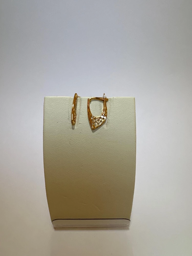 Серьги из красного золота 585 пробы 1