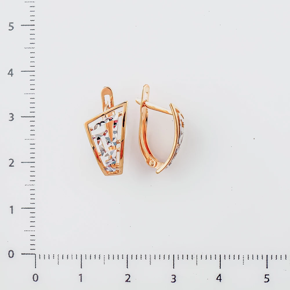 Серьги из красного золота 585 пробы 2