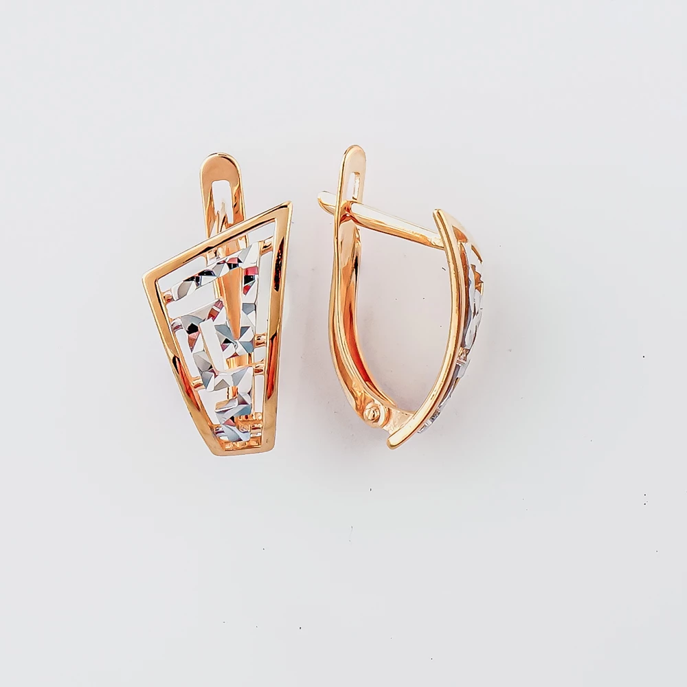 Серьги из красного золота 585 пробы 1