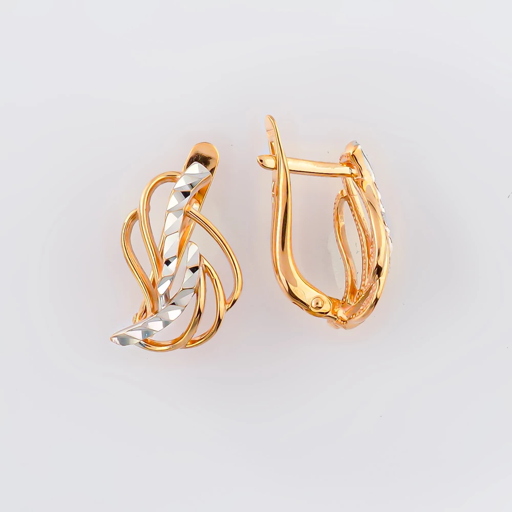 Серьги из красного золота 585 пробы 1