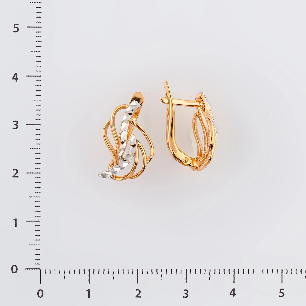 Серьги из красного золота 585 пробы 2