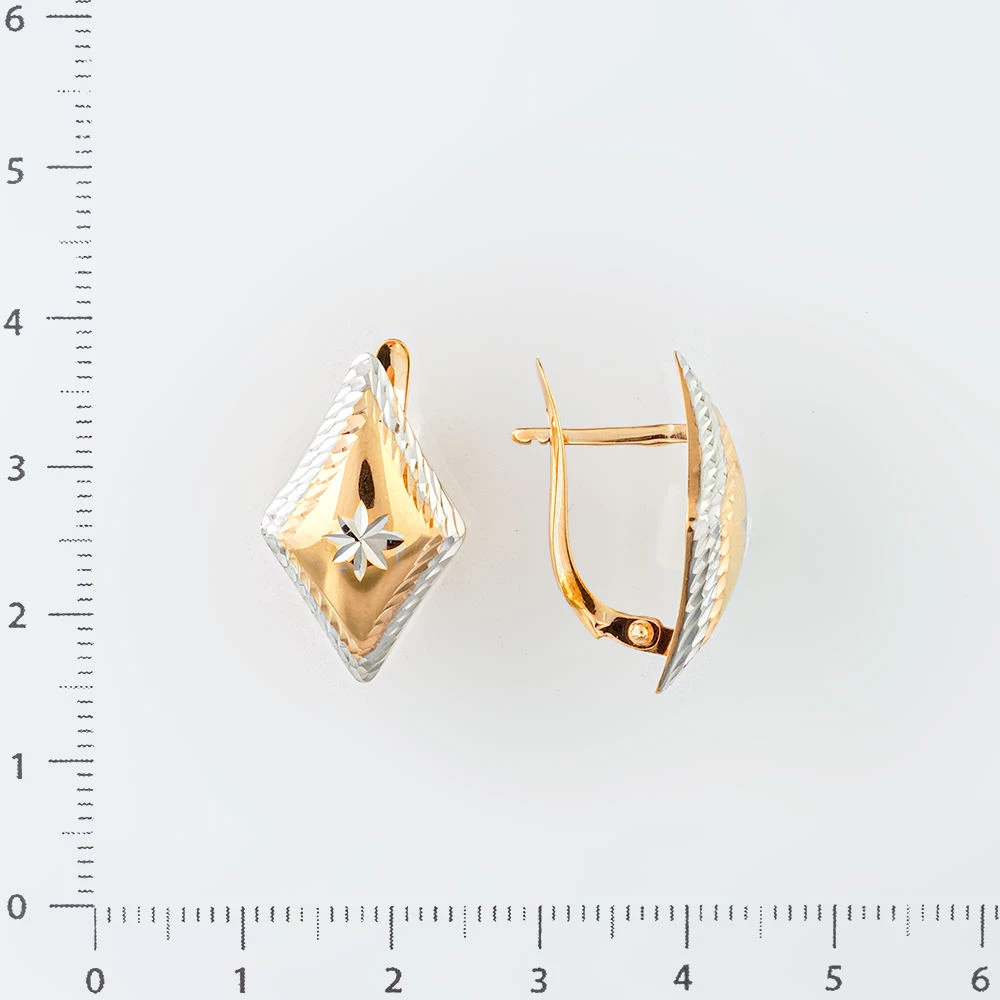 Серьги из красного золота 585 пробы 2