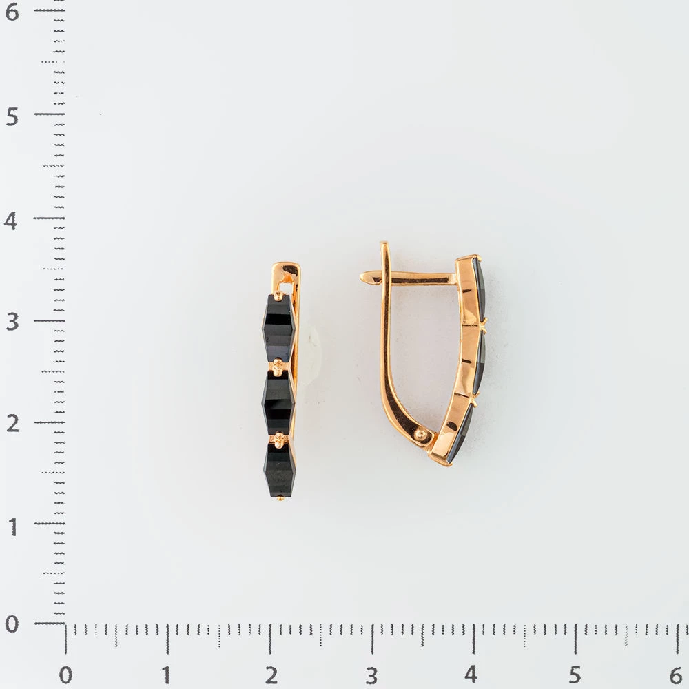 Серьги из красного золота 585 пробы 2