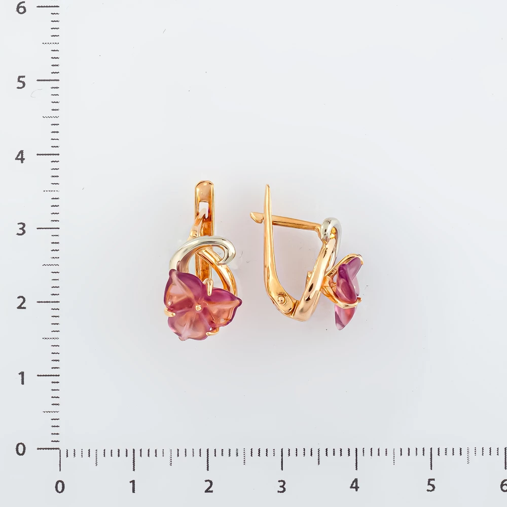 Серьги из красного золота 585 пробы 2