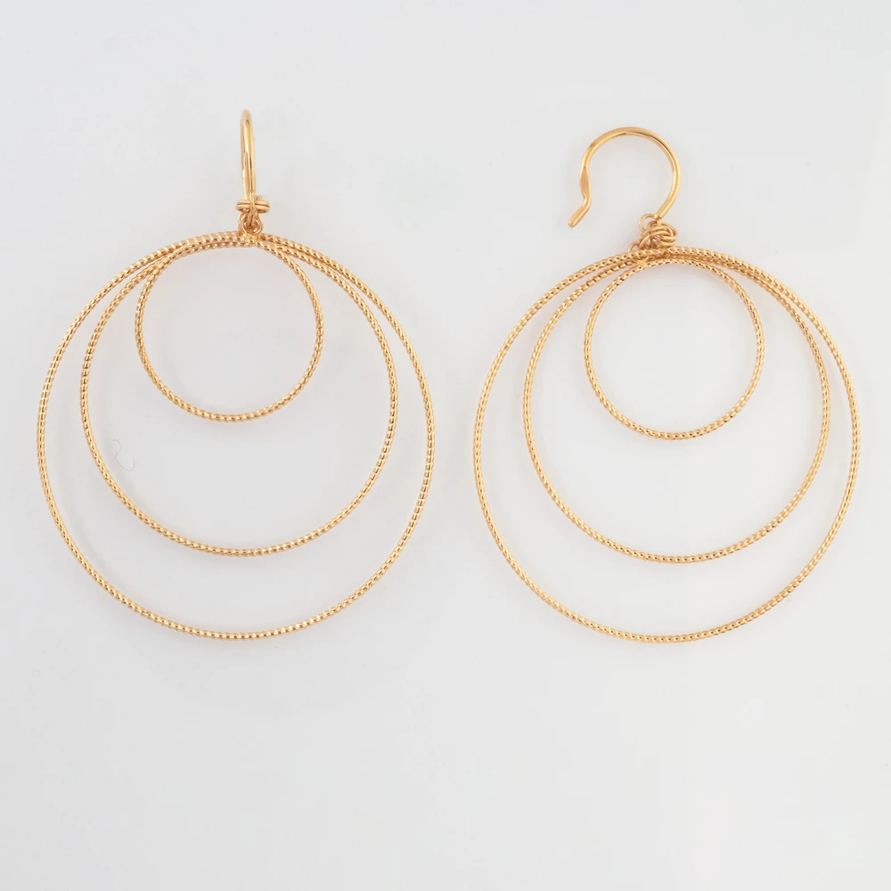 Серьги из красного золота 585 пробы 1