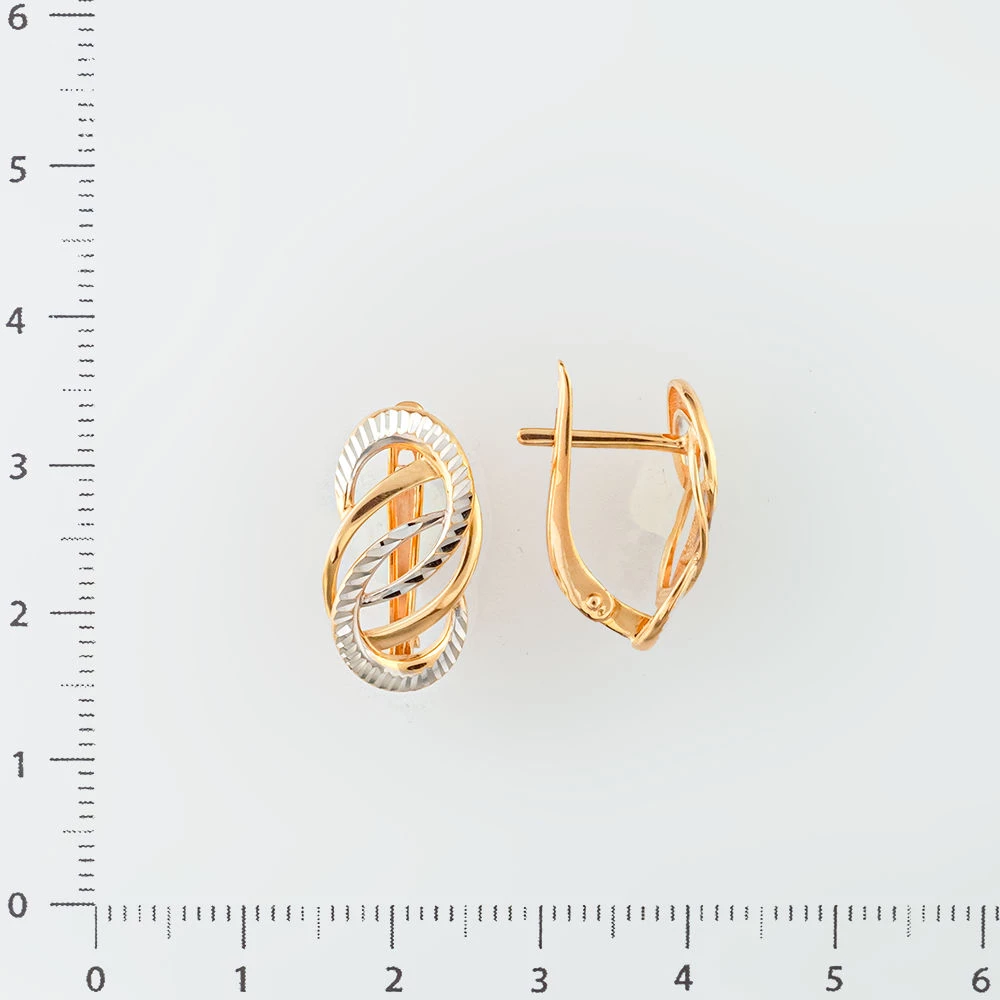 Серьги из красного золота 585 пробы 2