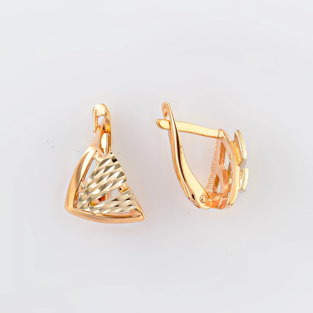 Серьги из красного золота 585 пробы 1