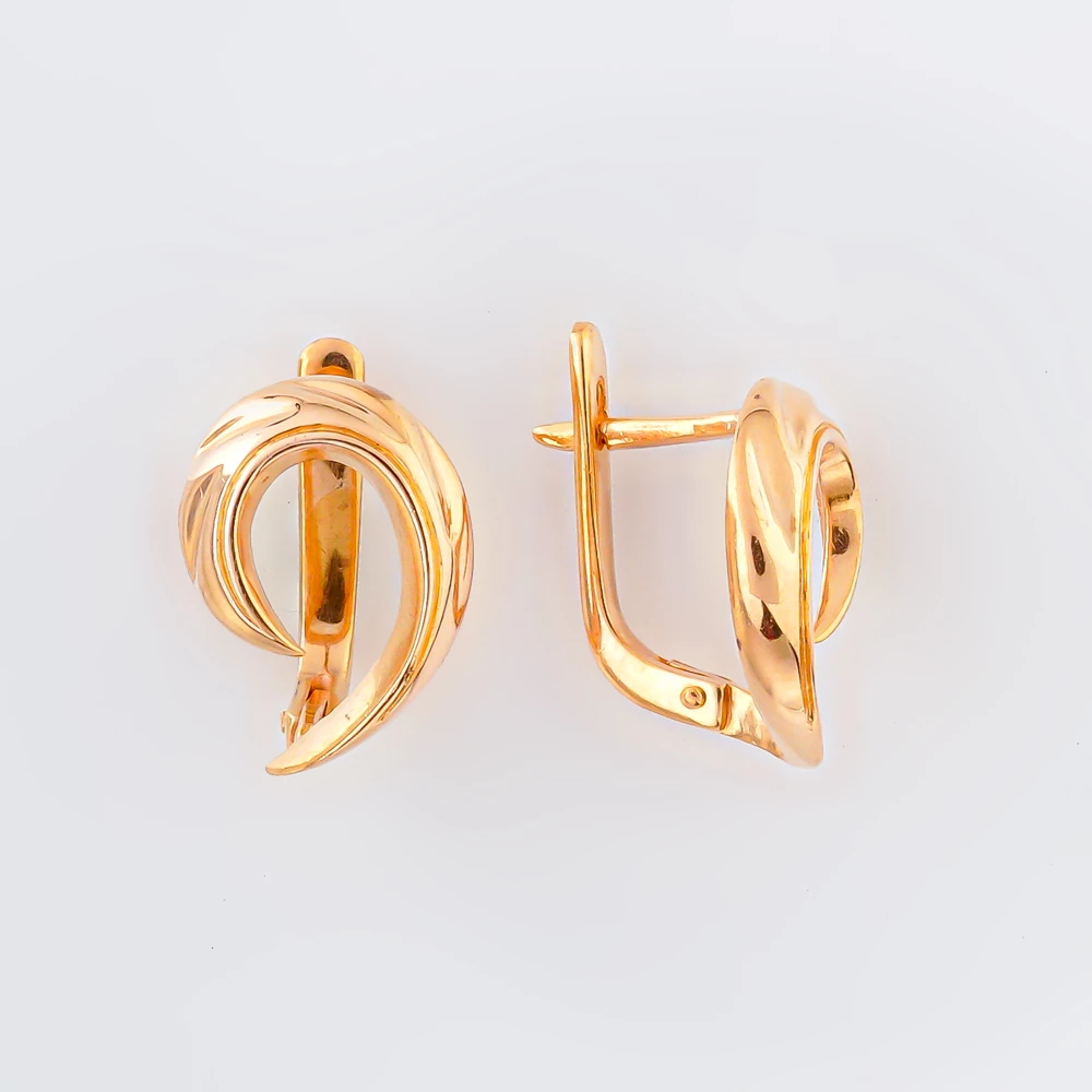 Серьги из красного золота 585 пробы 1