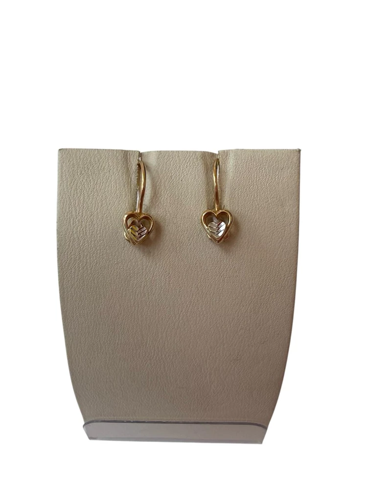 Серьги из красного золота 585 пробы 1