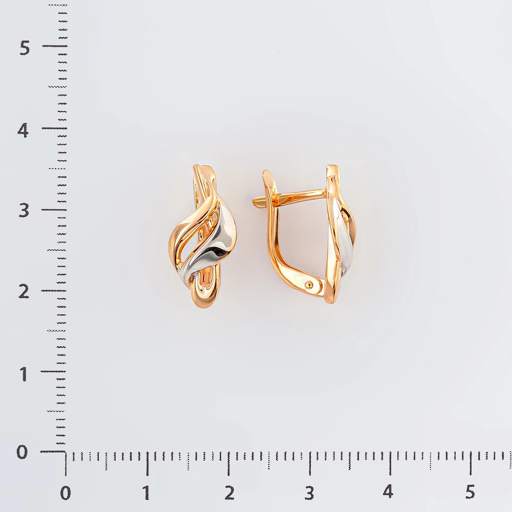 Серьги из красного золота 585 пробы 2