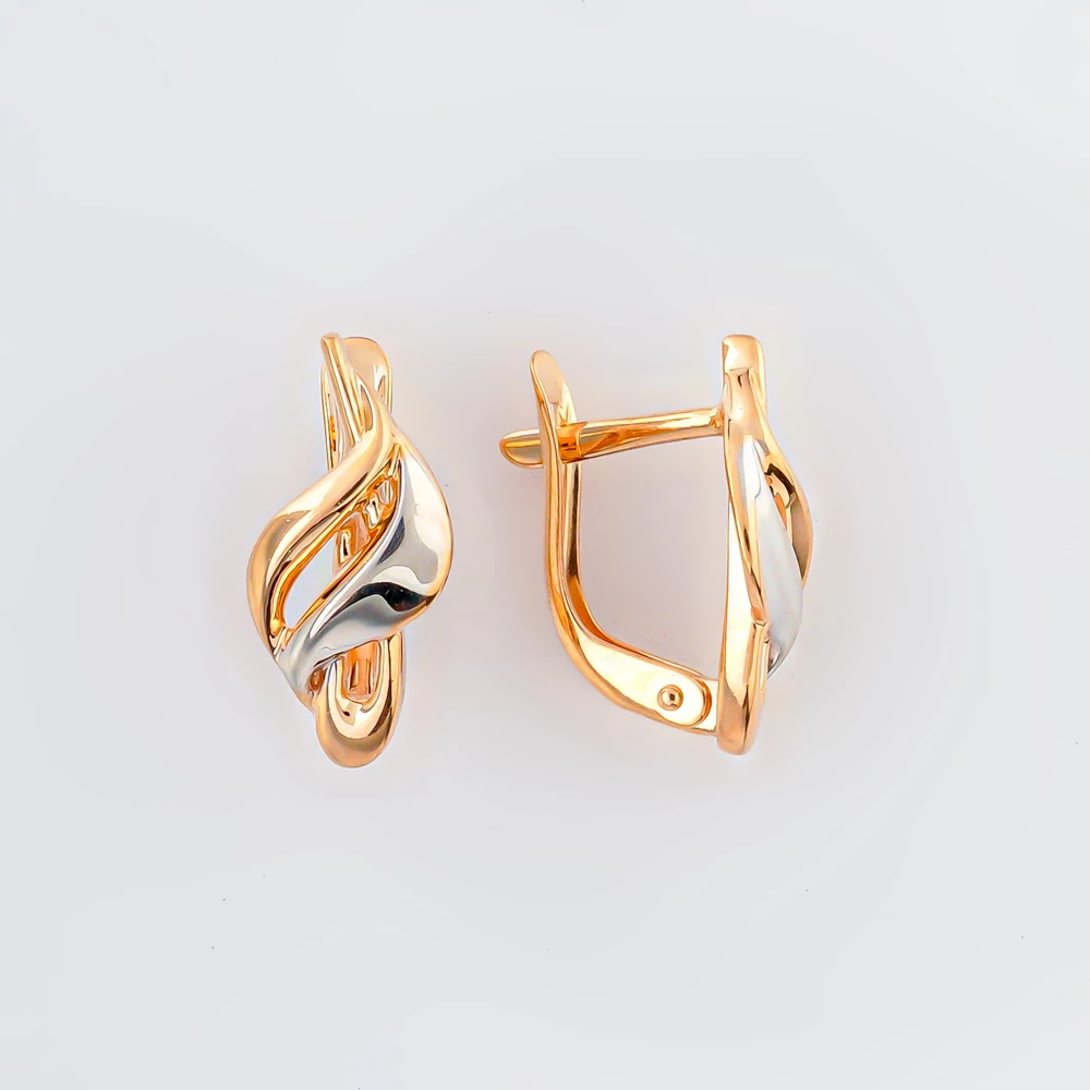 Серьги из красного золота 585 пробы 1