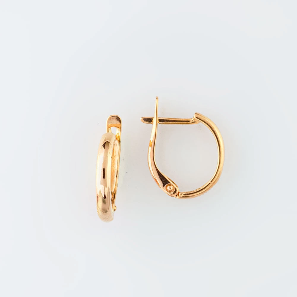 Серьги из красного золота 585 пробы 1