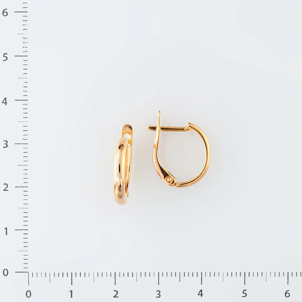 Серьги из красного золота 585 пробы 2
