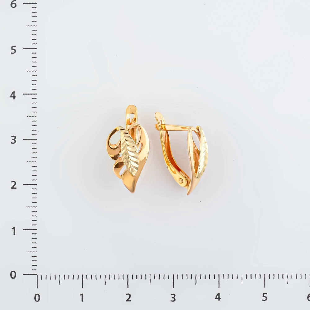 Серьги из красного золота 585 пробы 2