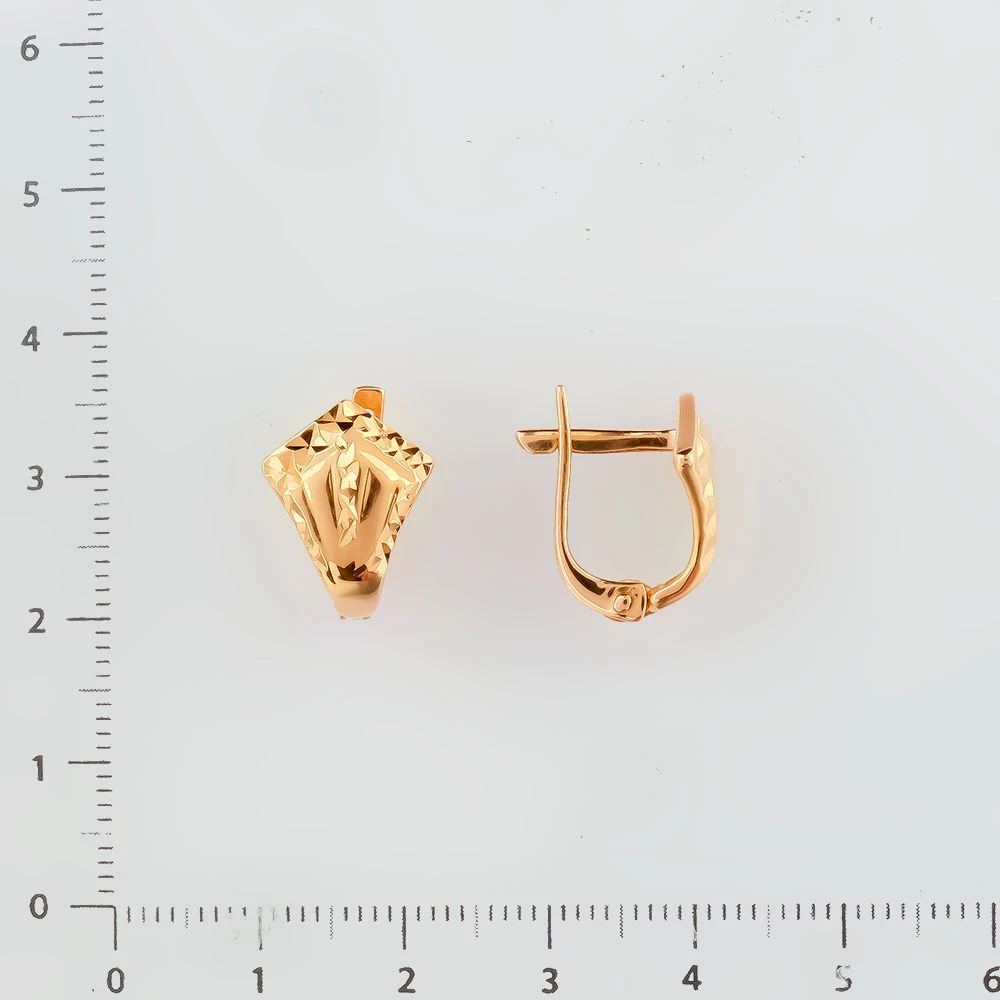 Серьги из красного золота 500 пробы 2