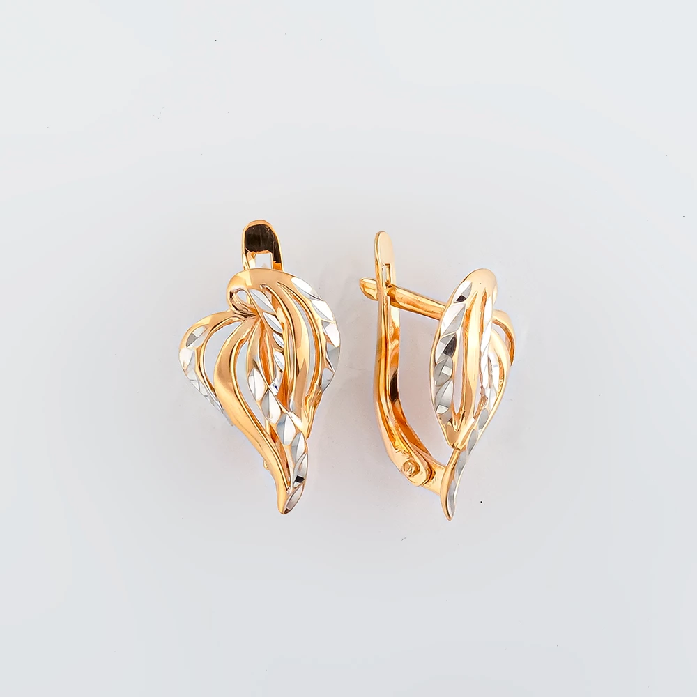 Серьги из красного золота 585 пробы 1