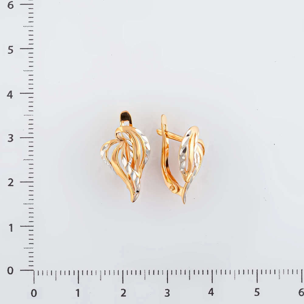 Серьги из красного золота 585 пробы 2