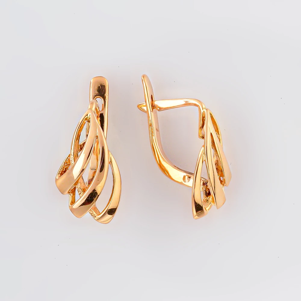 Серьги из красного золота 585 пробы 1