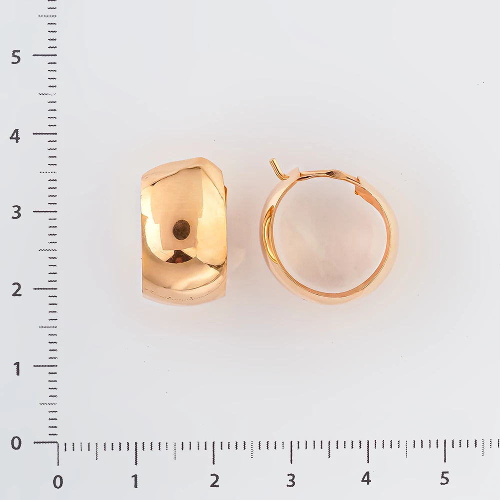 Серьги из красного золота 585 пробы 2