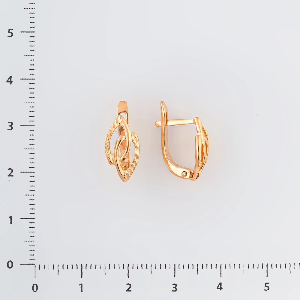 Серьги из красного золота 585 пробы 2