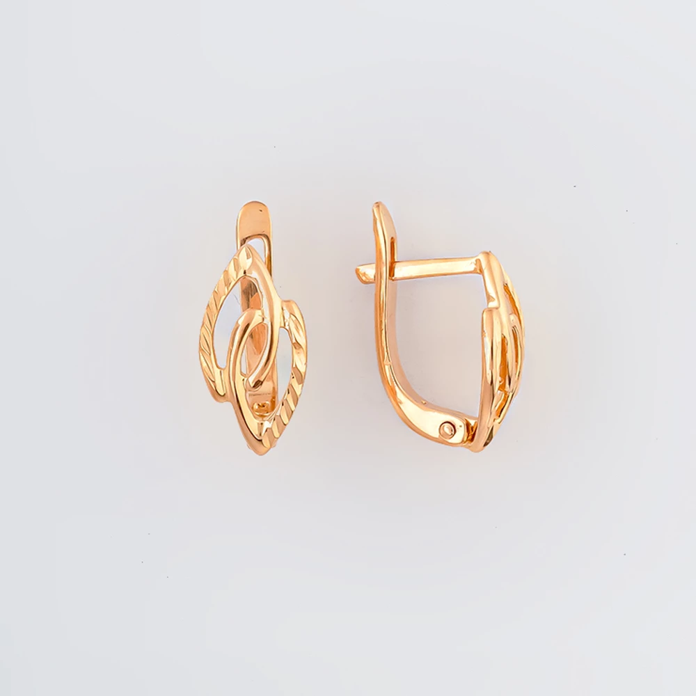 Серьги из красного золота 585 пробы 1
