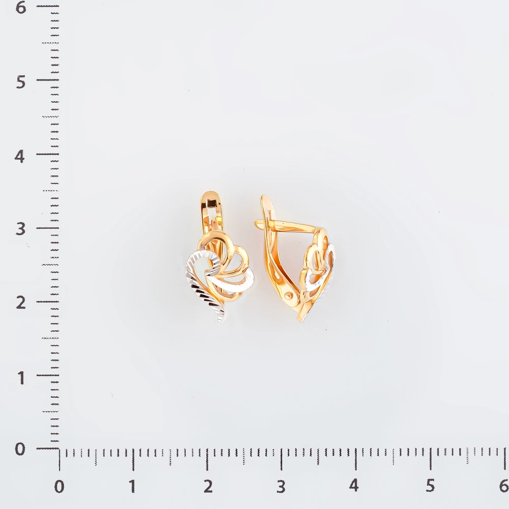 Серьги из красного золота 585 пробы 2