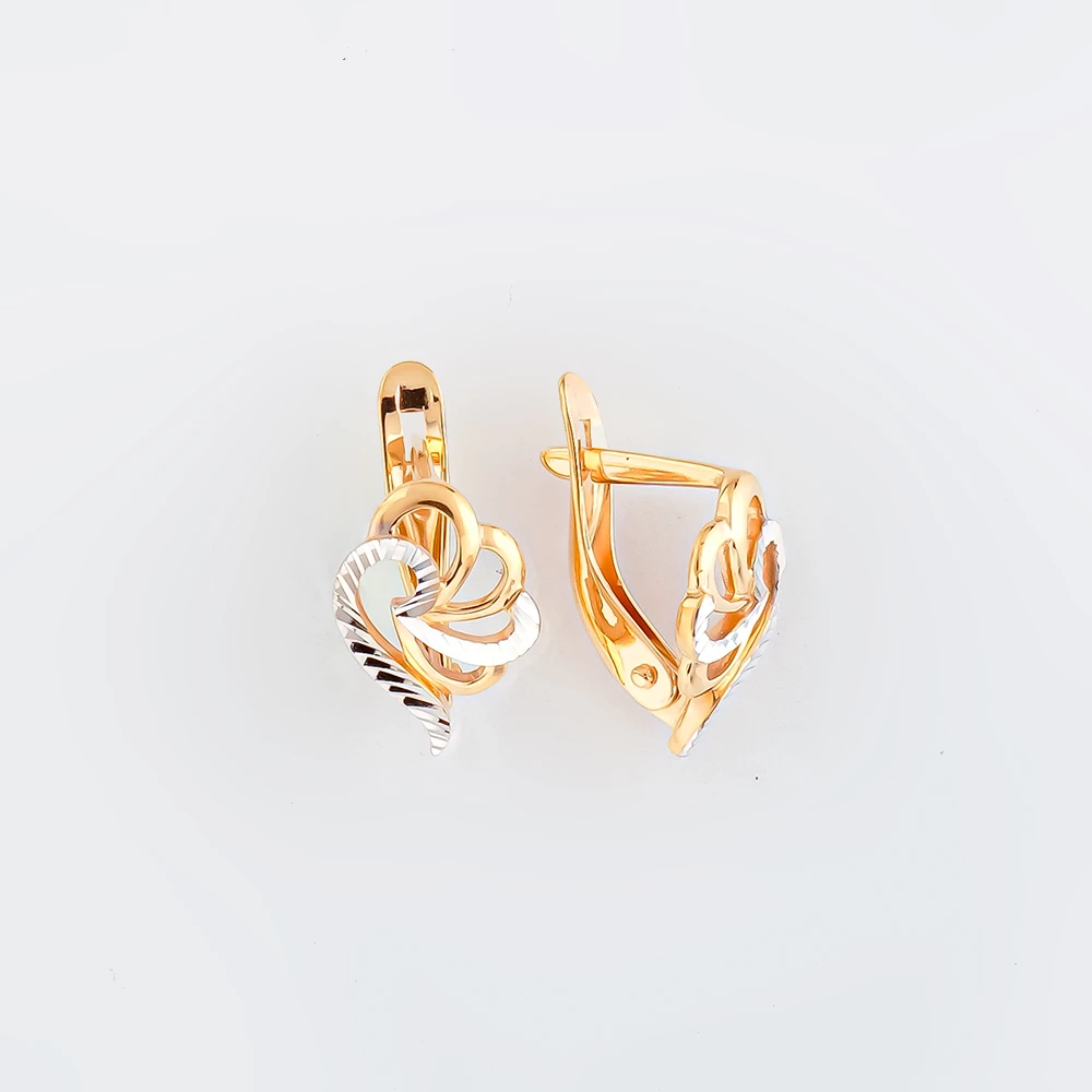 Серьги из красного золота 585 пробы 1