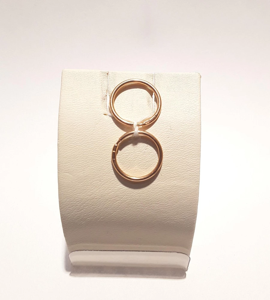 Серьги конго из красного золота 585 пробы 1