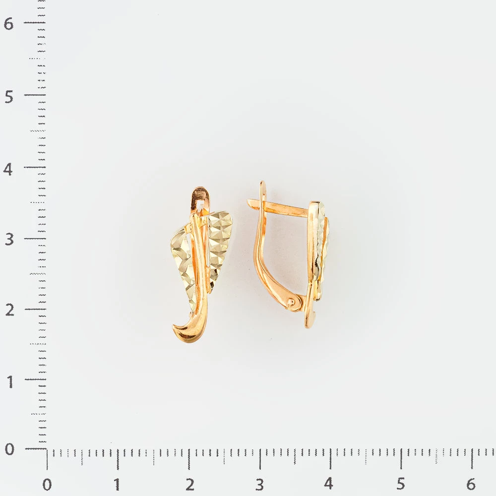 Серьги из красного золота 585 пробы 2