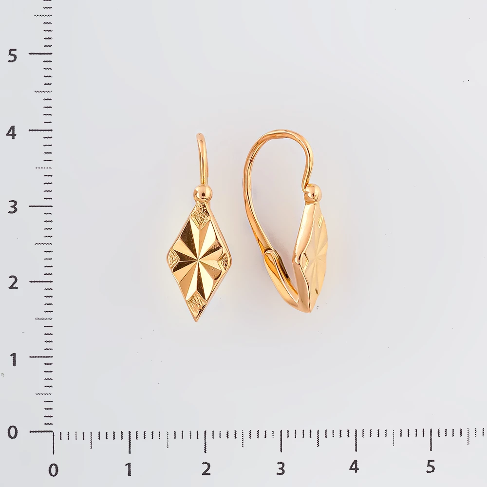Серьги из красного золота 583 пробы 2