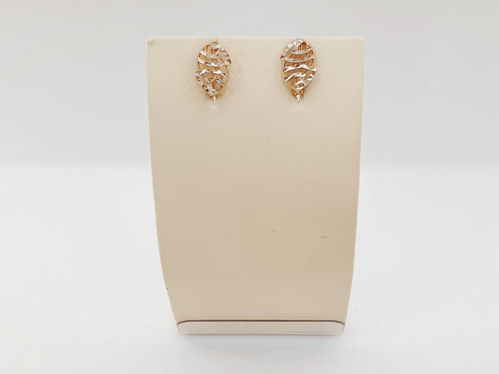 Серьги из красного золота 585 пробы 1