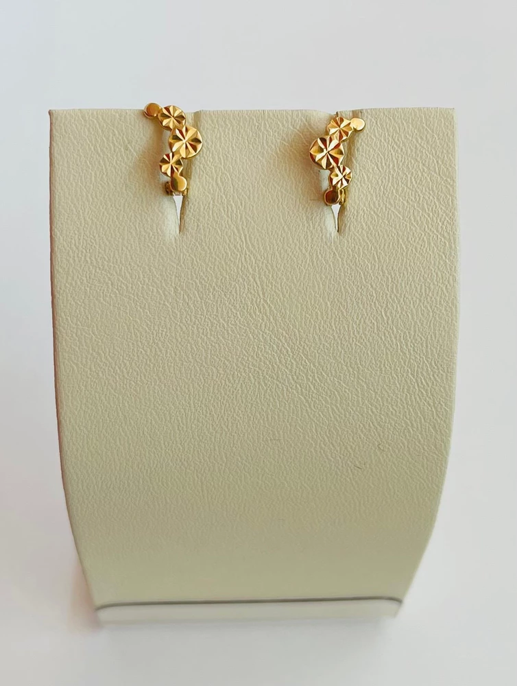 Серьги из красного золота 585 пробы 1