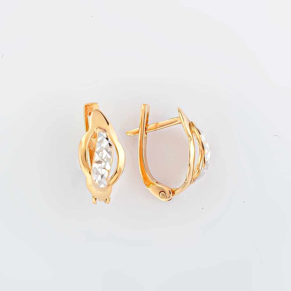 Серьги из красного золота 585 пробы 1
