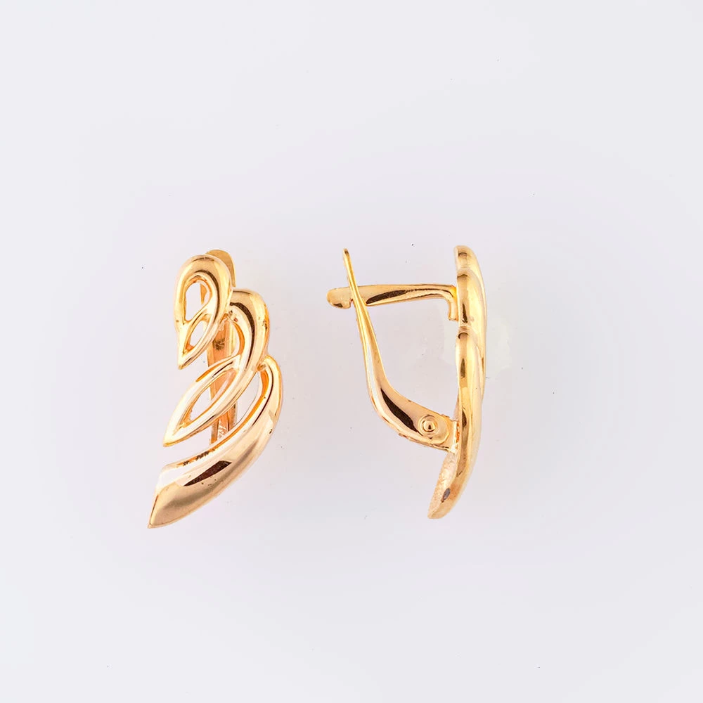Серьги из красного золота 585 пробы 1