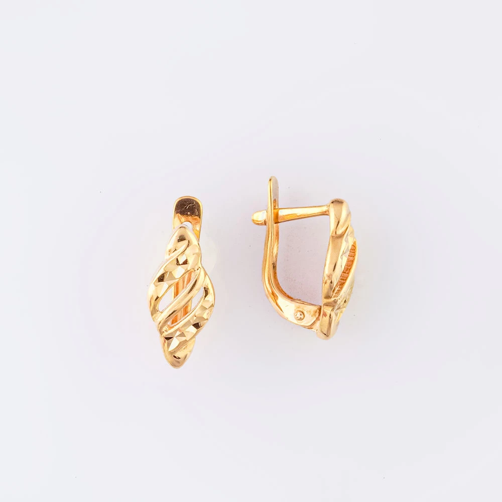 Серьги из красного золота 585 пробы 1