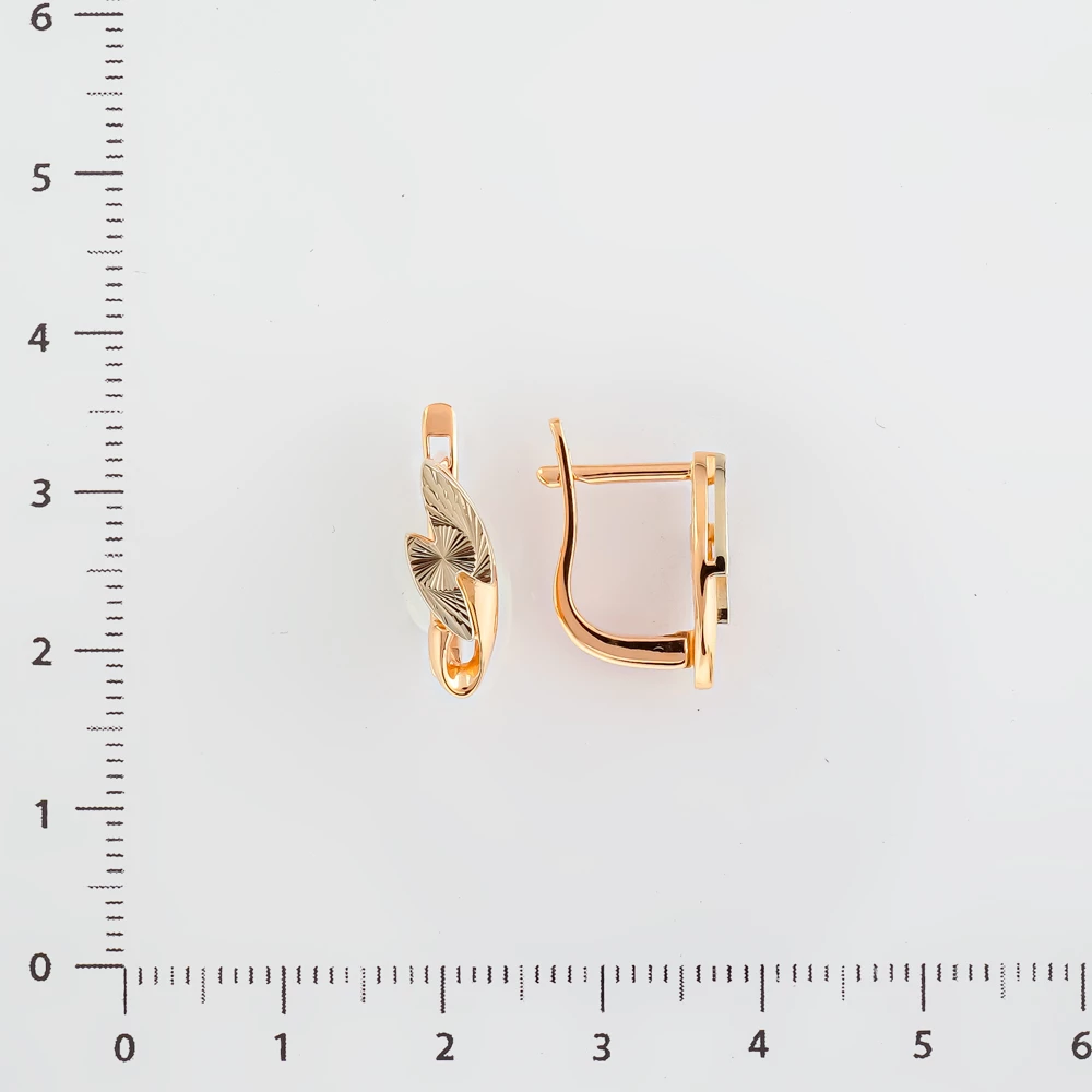 Серьги из красного золота 585 пробы 2