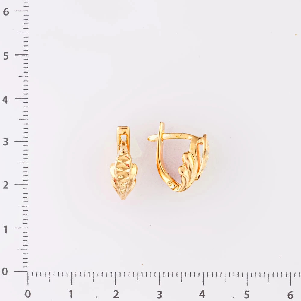 Серьги из красного золота 585 пробы 2