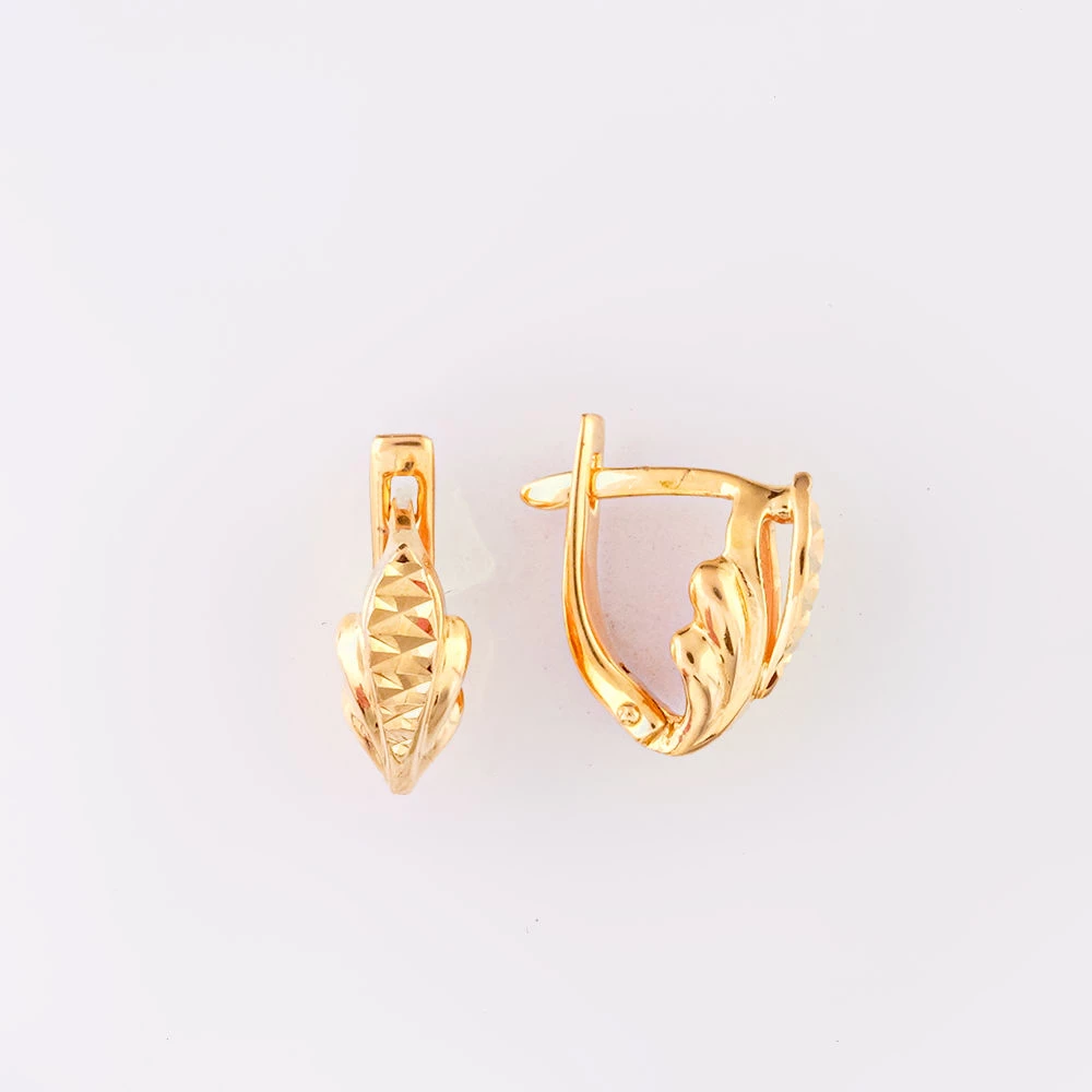 Серьги из красного золота 585 пробы 1