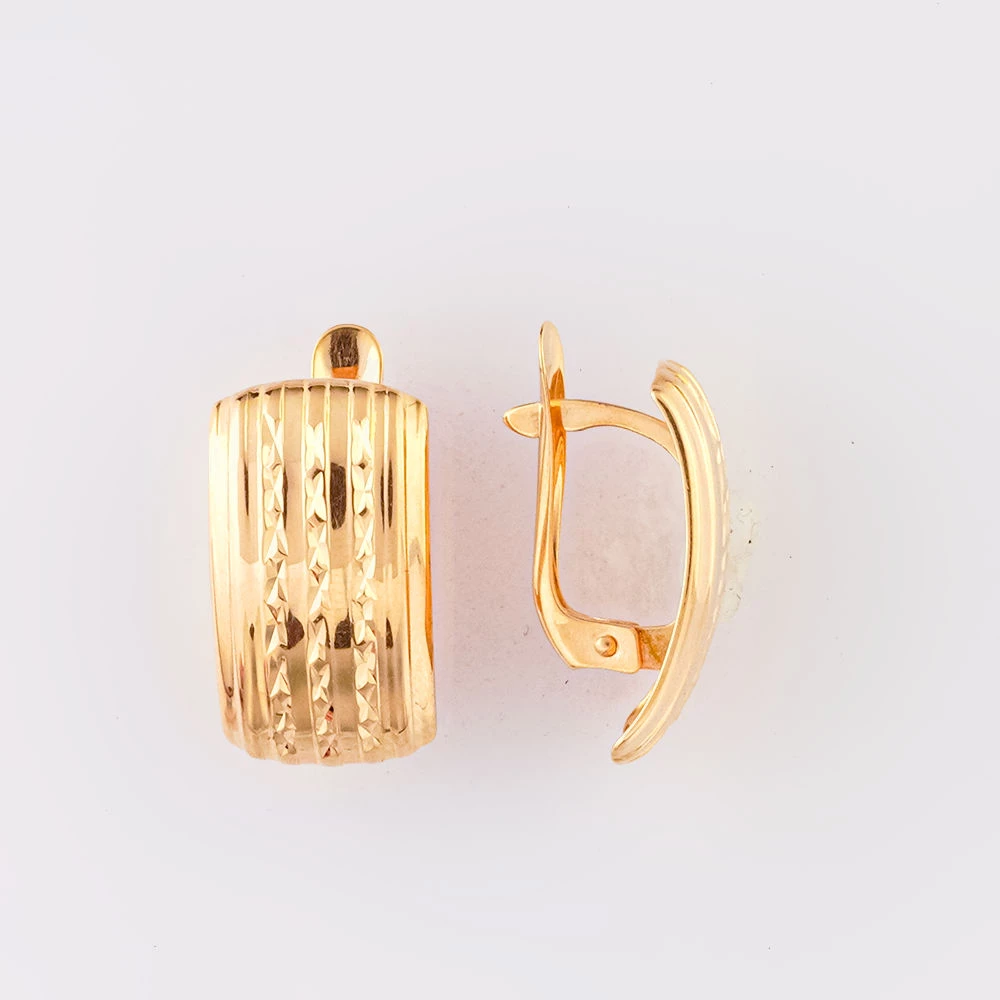 Серьги из красного золота 585 пробы 1