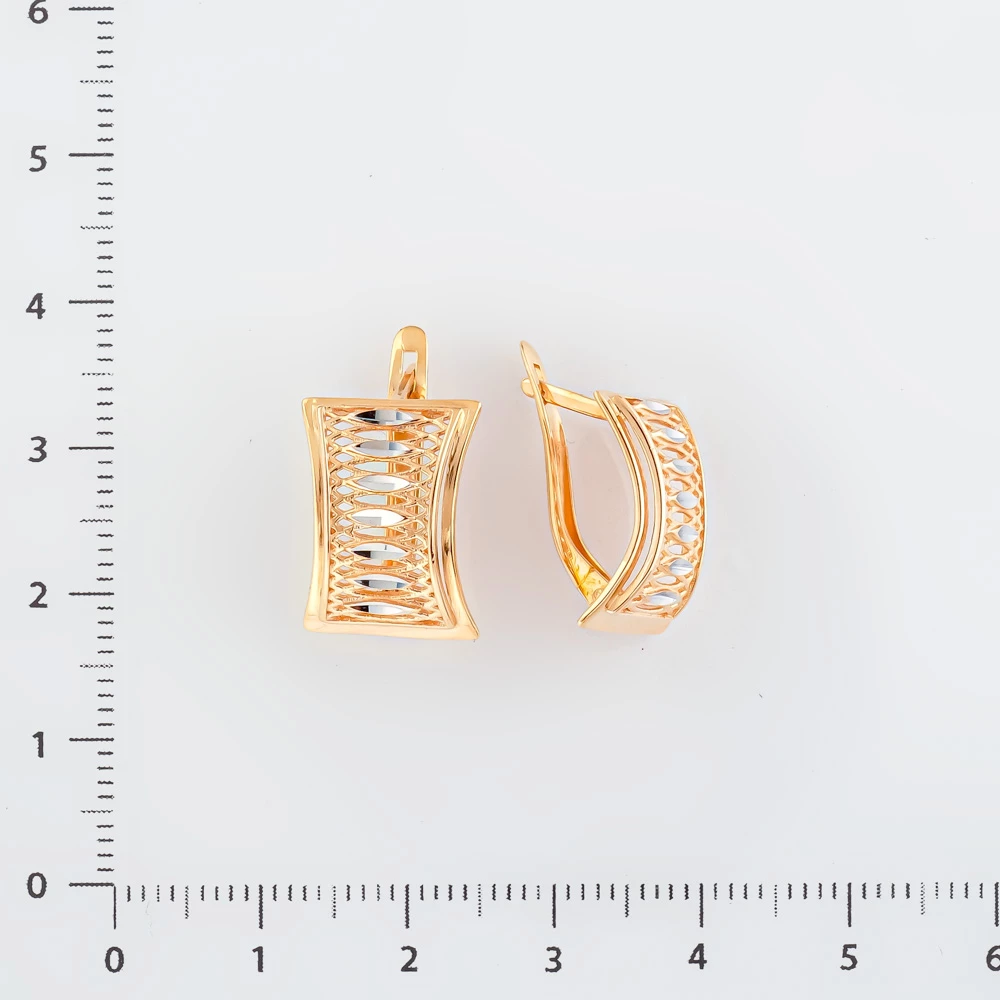 Серьги из красного золота 585 пробы 2