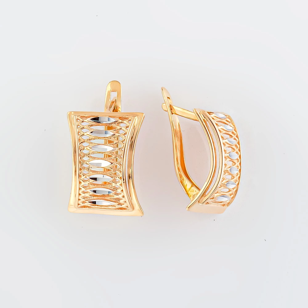 Серьги из красного золота 585 пробы 1