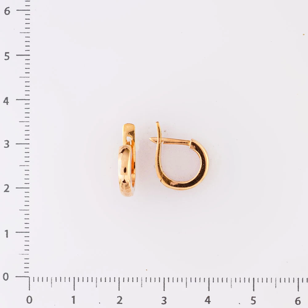 Серьги из красного золота 585 пробы 2