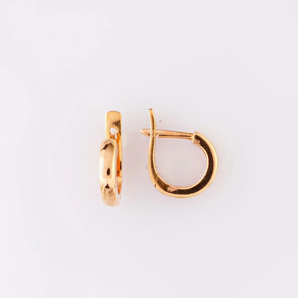 Серьги из красного золота 585 пробы 1