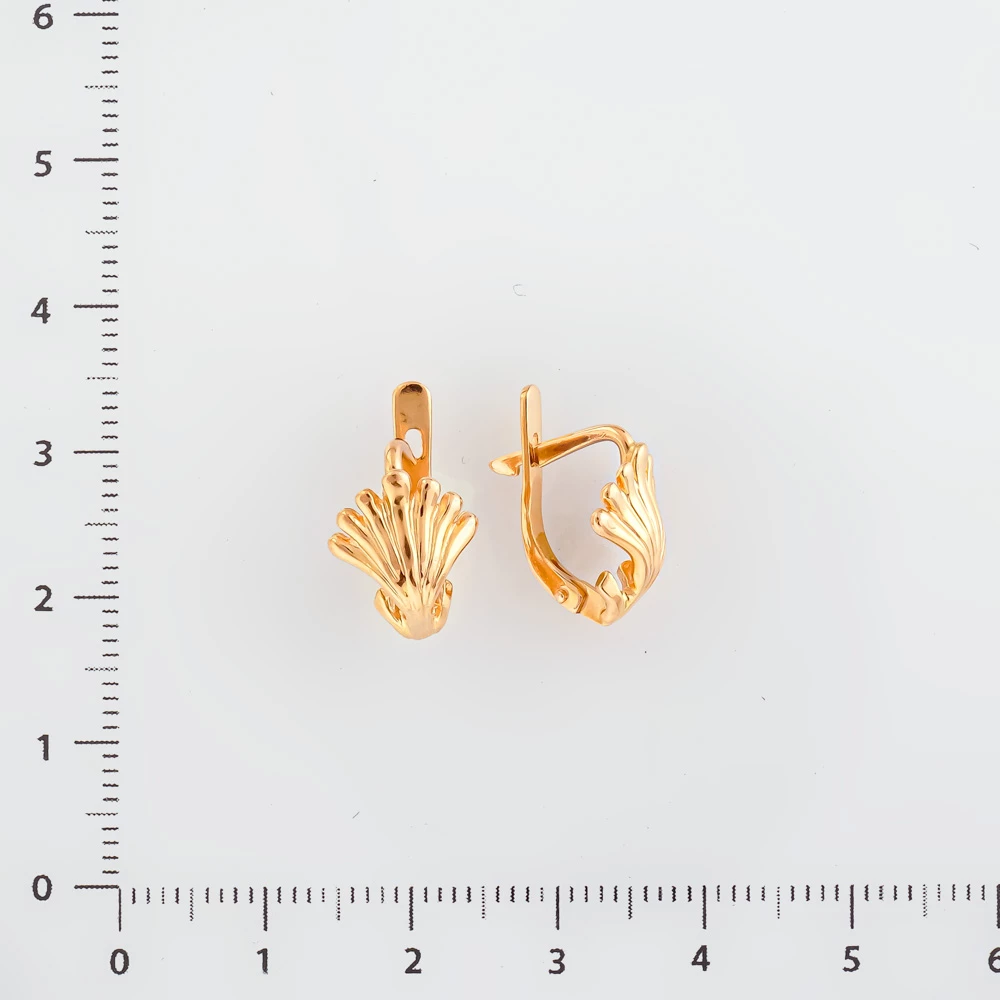 Серьги из красного золота 585 пробы 2
