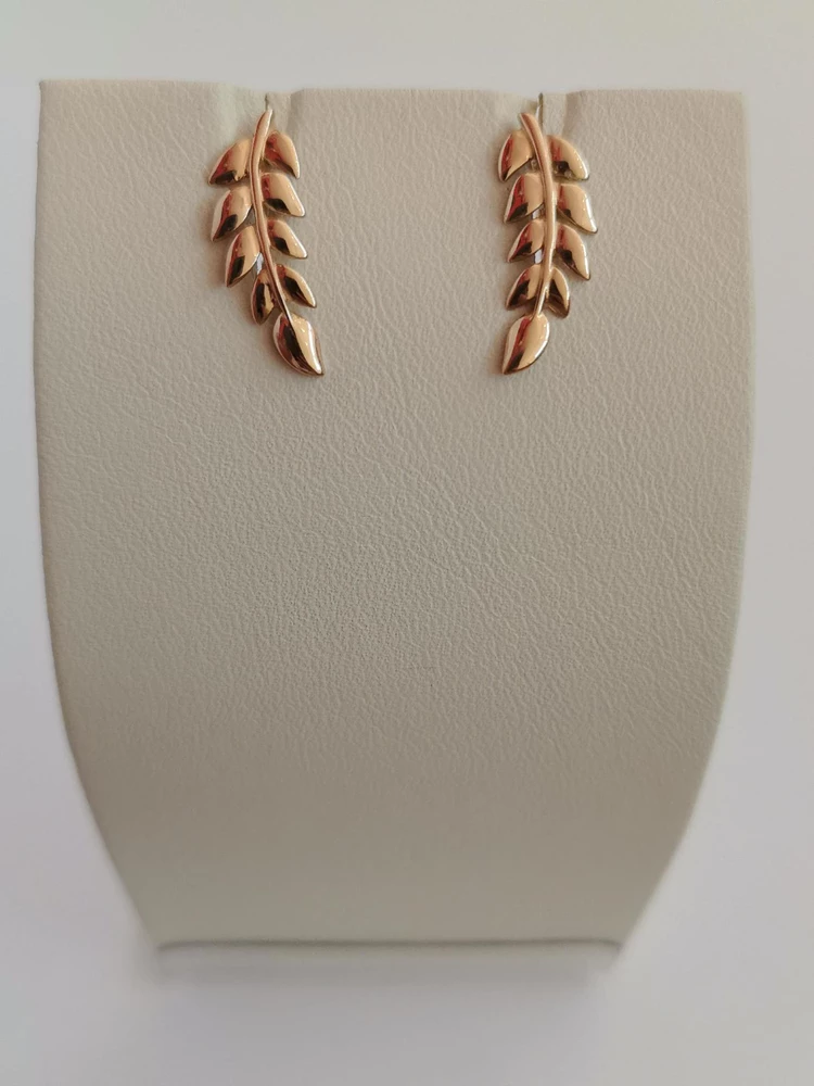 Серьги из красного золота 585 пробы 1