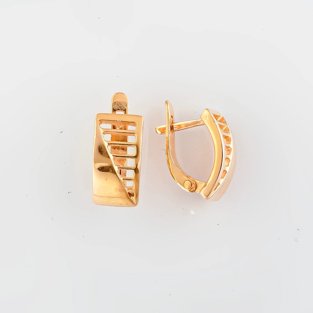 Серьги из красного золота 585 пробы 1