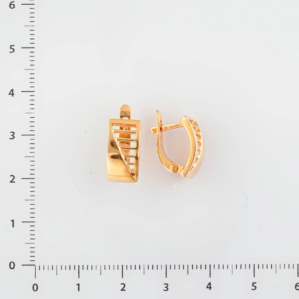 Серьги из красного золота 585 пробы 2
