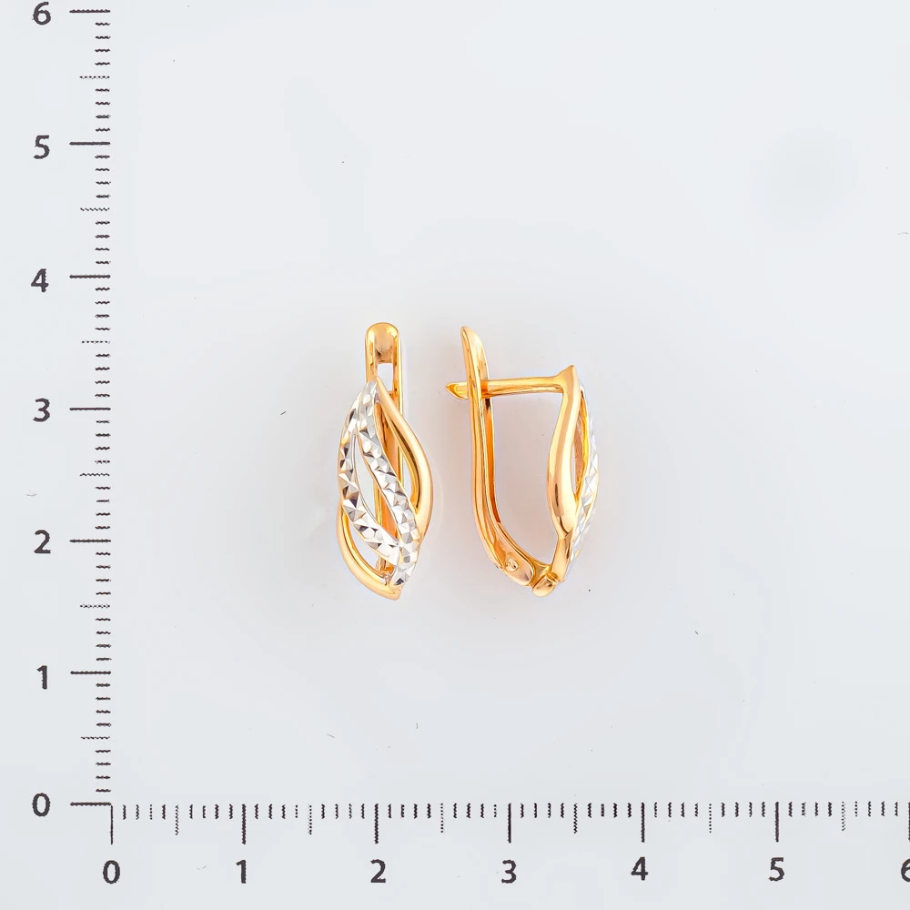Серьги из красного золота 585 пробы 2