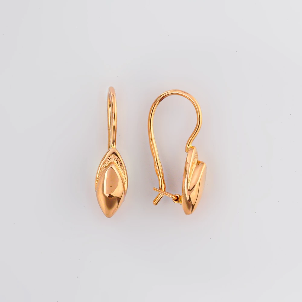 Серьги из красного золота 585 пробы 1