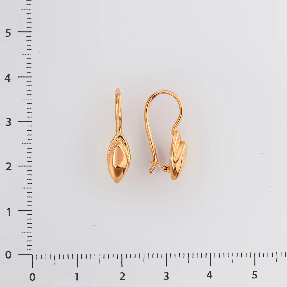 Серьги из красного золота 585 пробы 2
